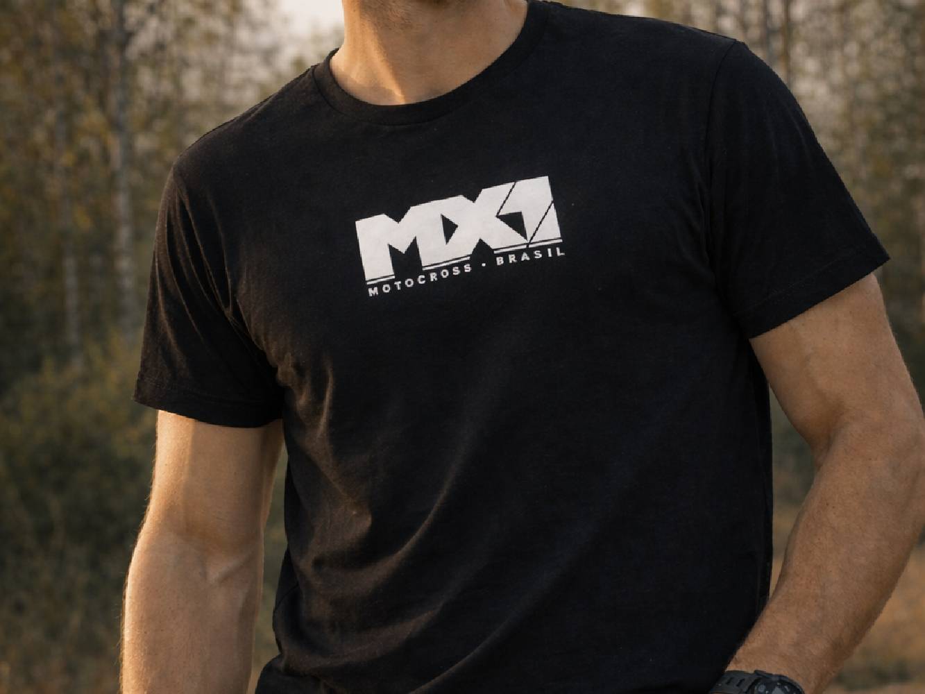 Camiseta Logo MX1 Motocross Brasil