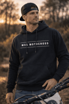 Moletom Faixa Dupla MX1 Motocross Brasil Moletom Faixa Dupla MX1 Motocross Brasil